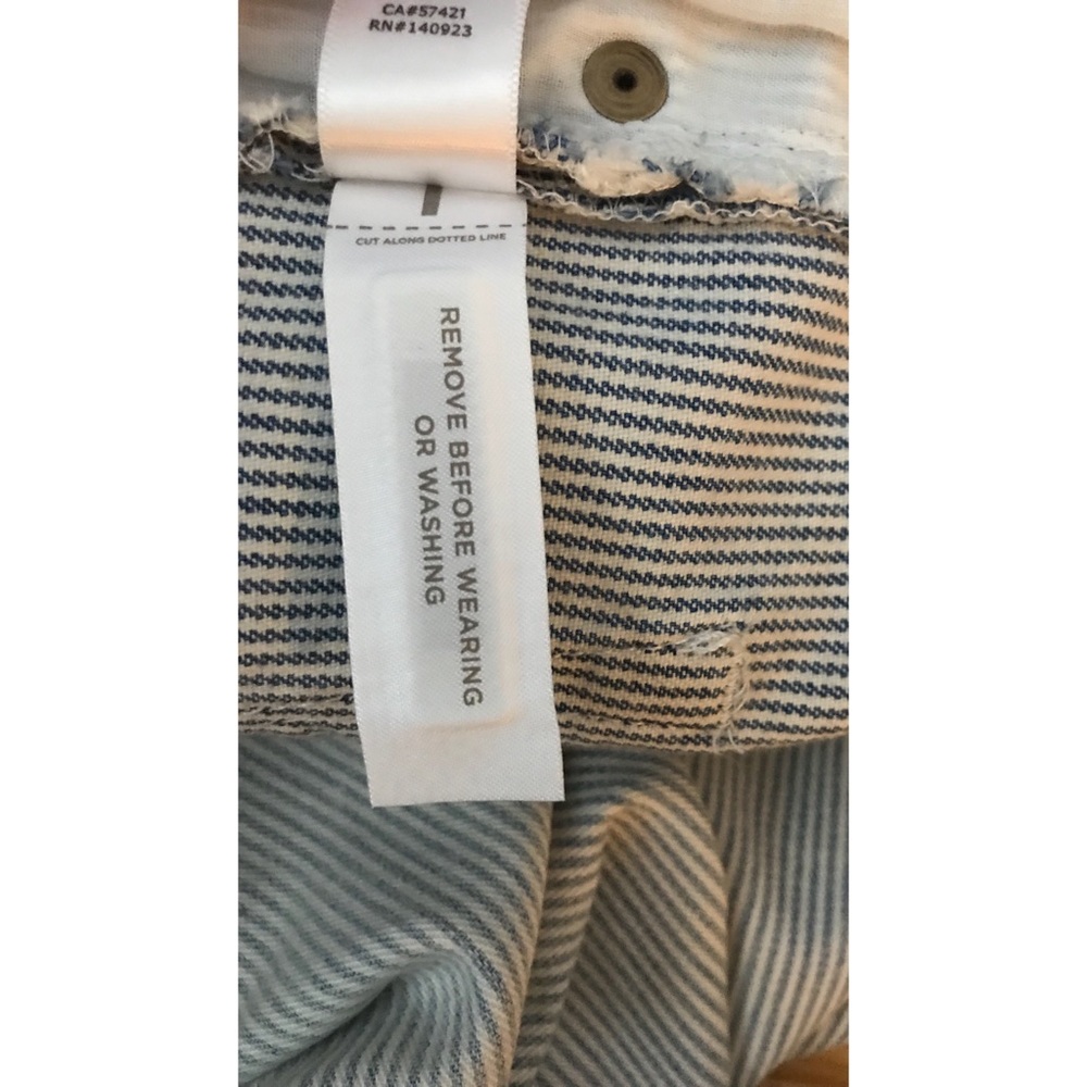 👖Mid-Waist Relaxed Skinny // Light-wash Pinstripe - Picture 8 of 8